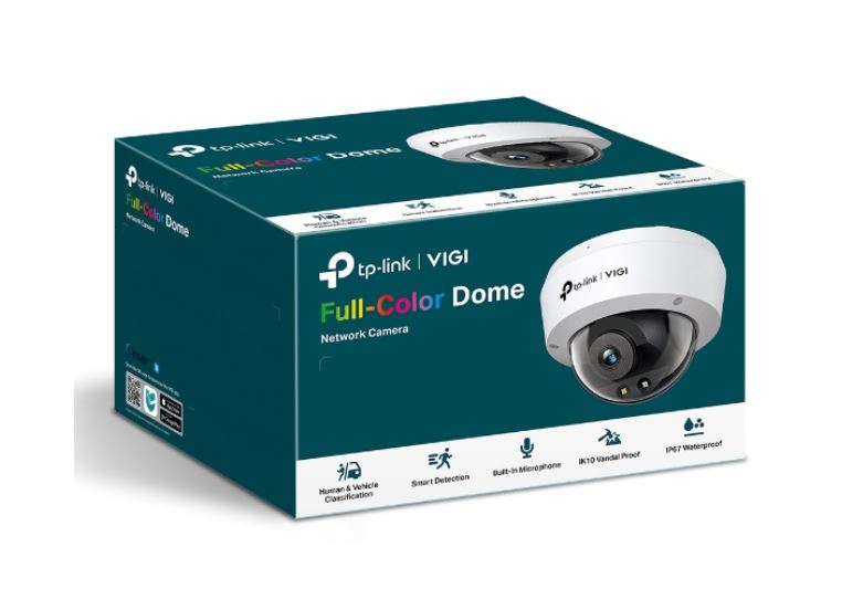 TP-Link VIGI 5MP C250(4mm) Full-Colour Dome Network Camera, 4mm Lems, Smart Detection TP-Link VIGI 5MP C250(4mm) Full-Colour Dome Network Camera, 4mm Lems, Smart Detection